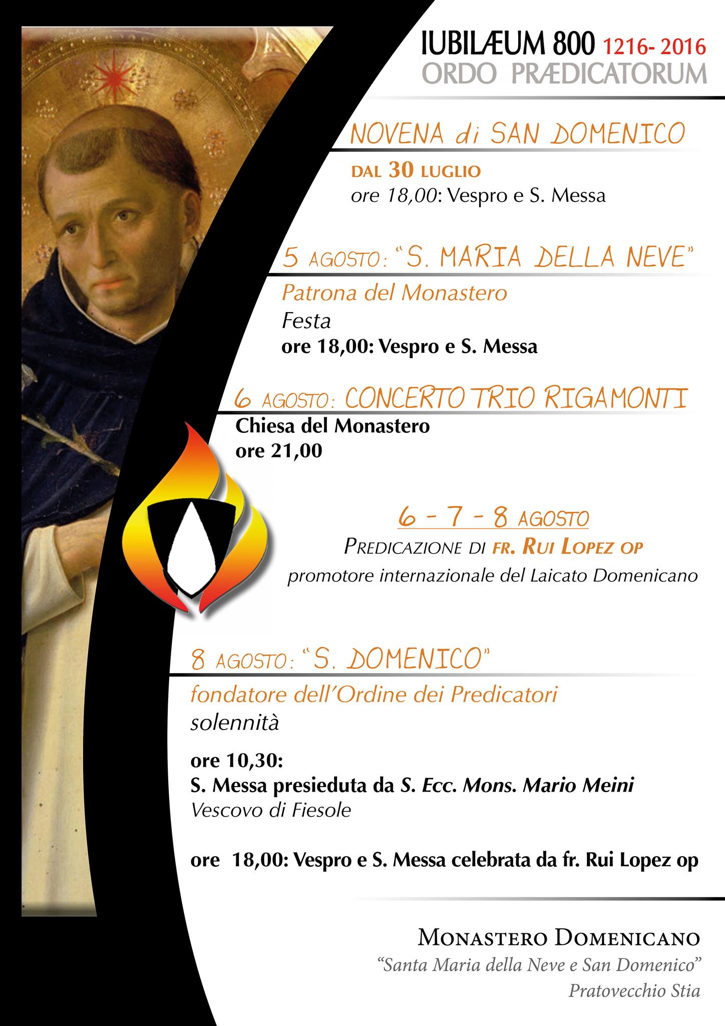 30 luglio – 8 agosto, Pratovecchio
