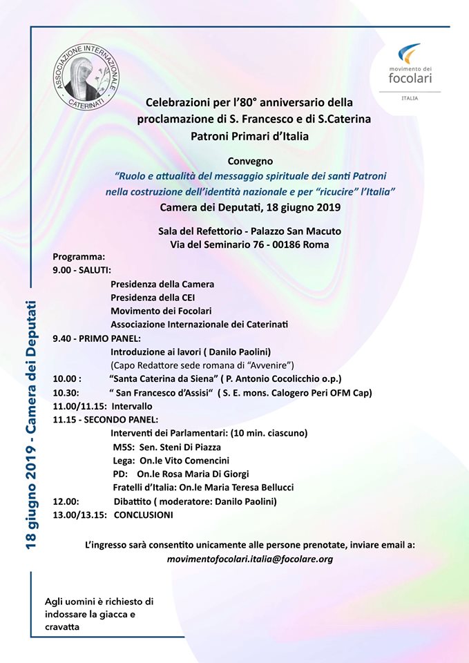 S. CATERINA: 18/6, Roma